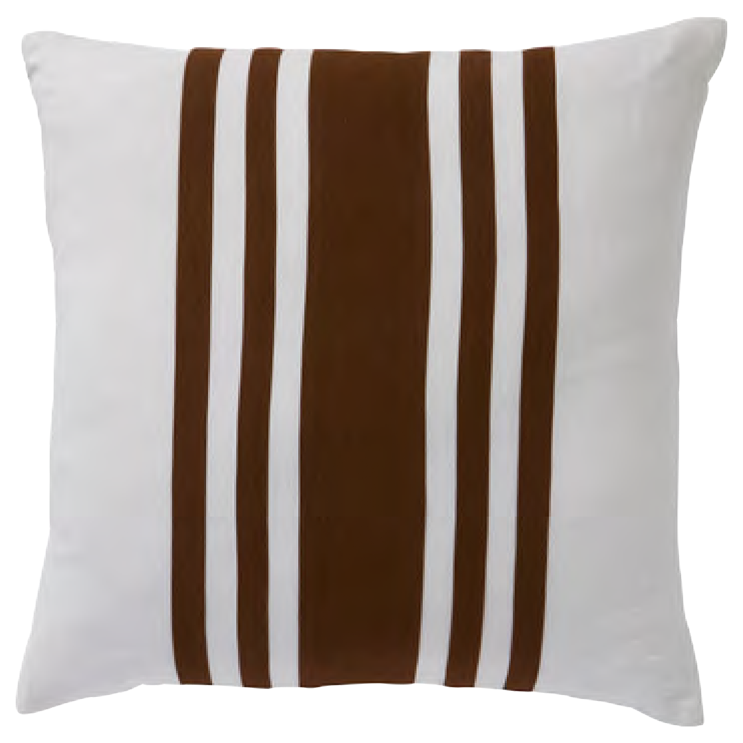 CODE_ LI243 LINEN STRIPES TOBACCO 50x50 100_ Linen. Knife Edge_